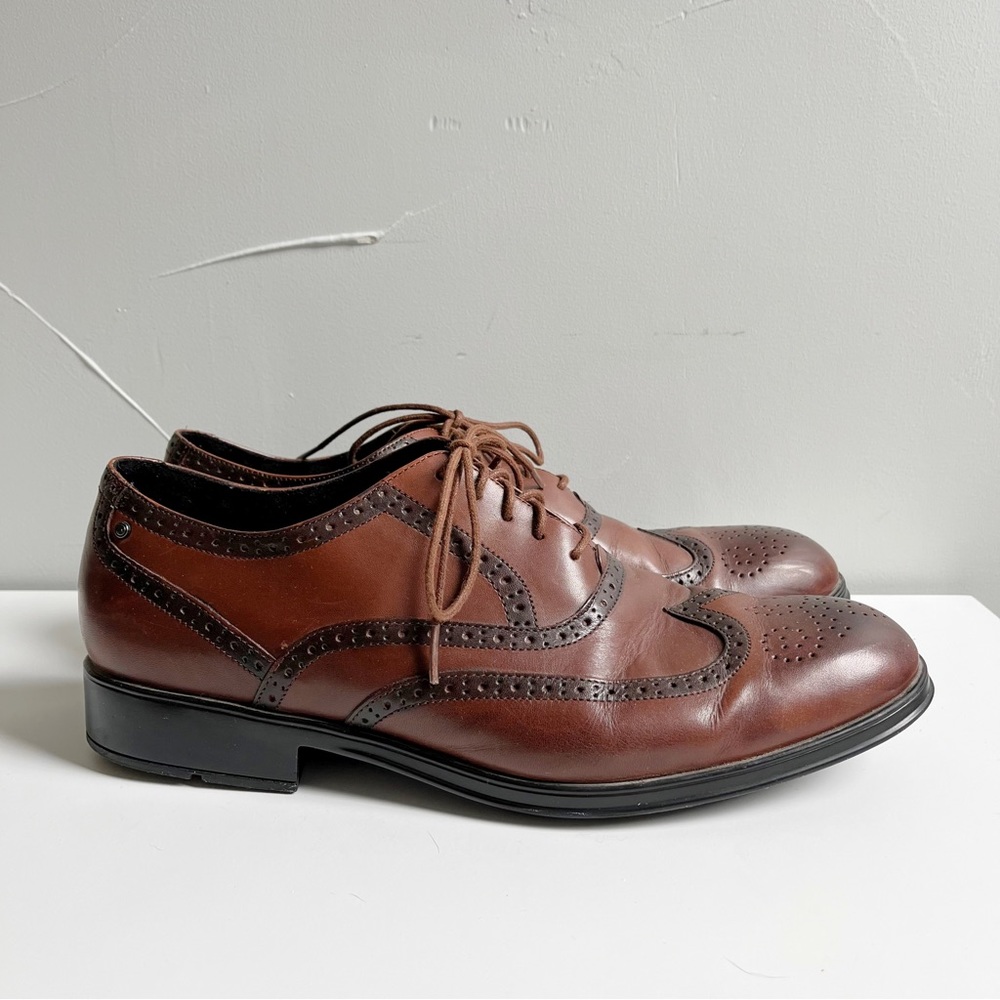Rockport Adiprene by Adidas Mens Brown Leather Dress Shoes Size 12